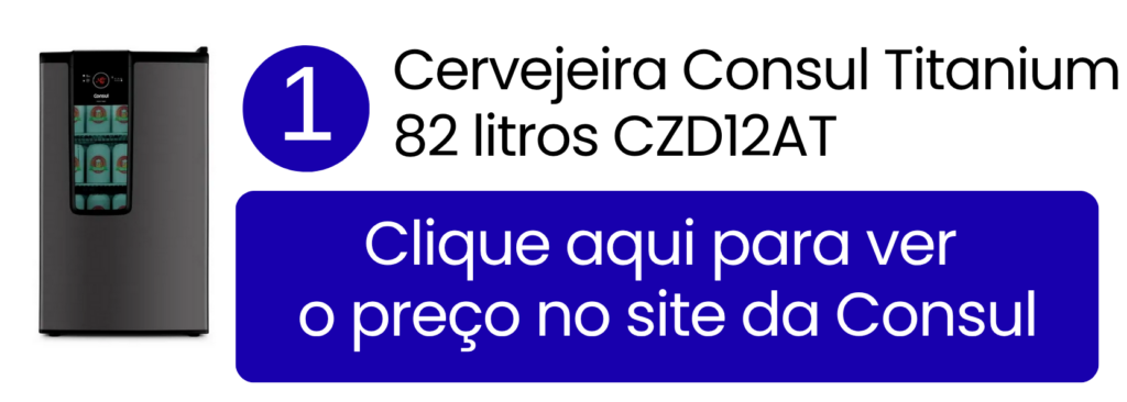 Cervejeira Consul Mais Titanium com capacidade de 82 litros disponível para aquisição no canal oficial da marca.